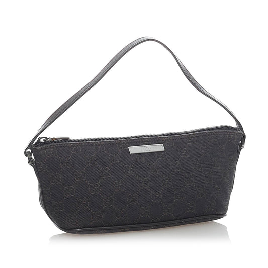 Gucci GG Canvas Boat Baguette (SHG-31599)