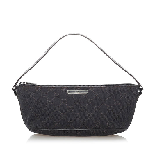 Gucci GG Canvas Boat Baguette (SHG-32079)
