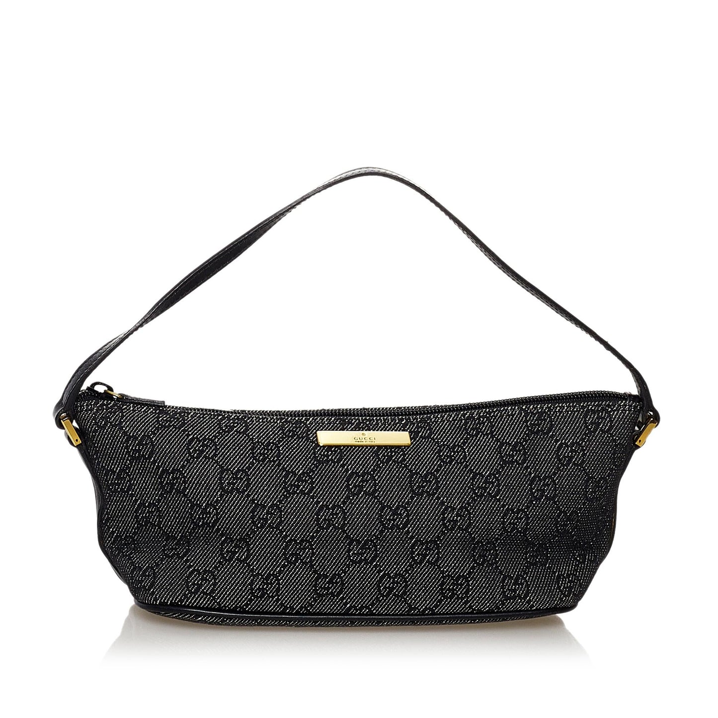 Gucci GG Canvas Boat Baguette (SHG-32251)