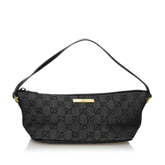 Gucci GG Canvas Boat Baguette (SHG-32251)