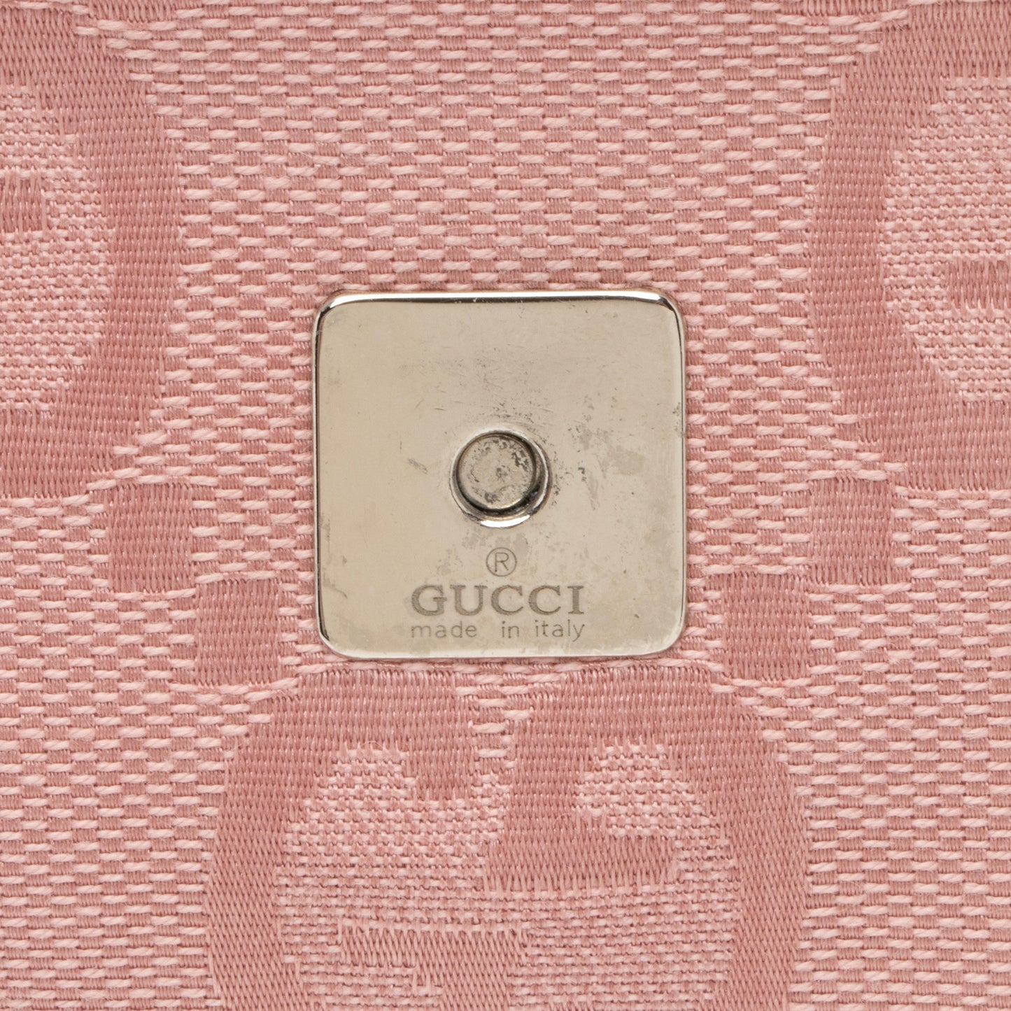 Gucci GG Canvas Charm Pochette Flap Bag (SHF-23494)