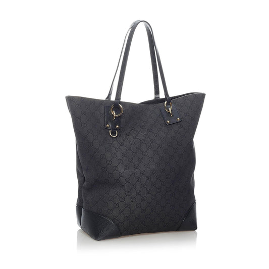 Gucci GG Canvas Charm Tote Bag (SHG-30733)