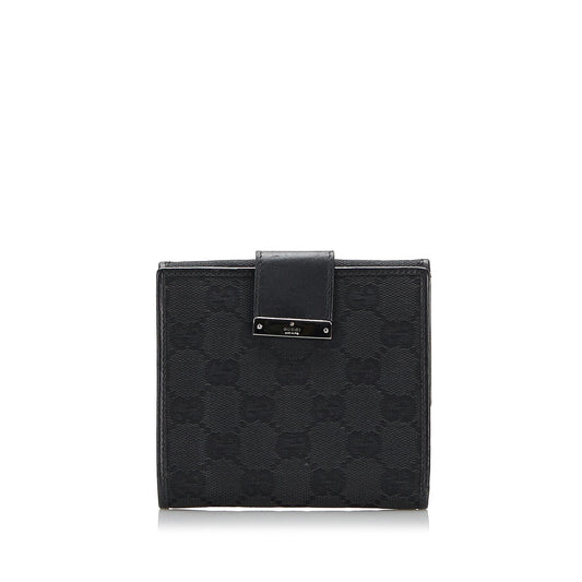 Gucci GG Canvas Compact Wallet (SHG-37777)