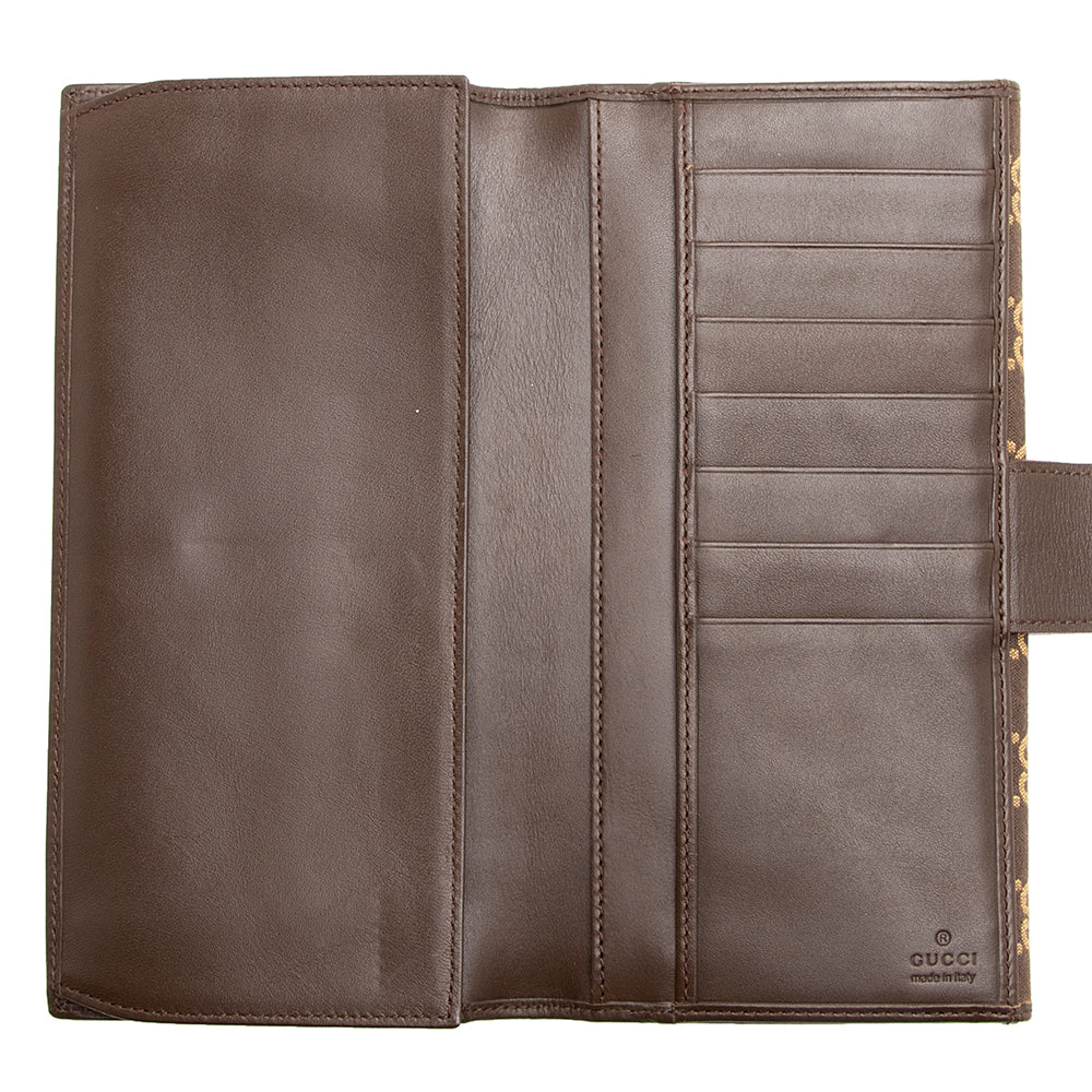 Gucci GG Canvas Continental Wallet (SHF-20077)