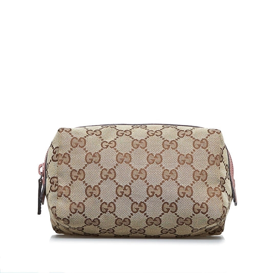Gucci GG Canvas Cosmetic Pouch (SHG-naEElv)