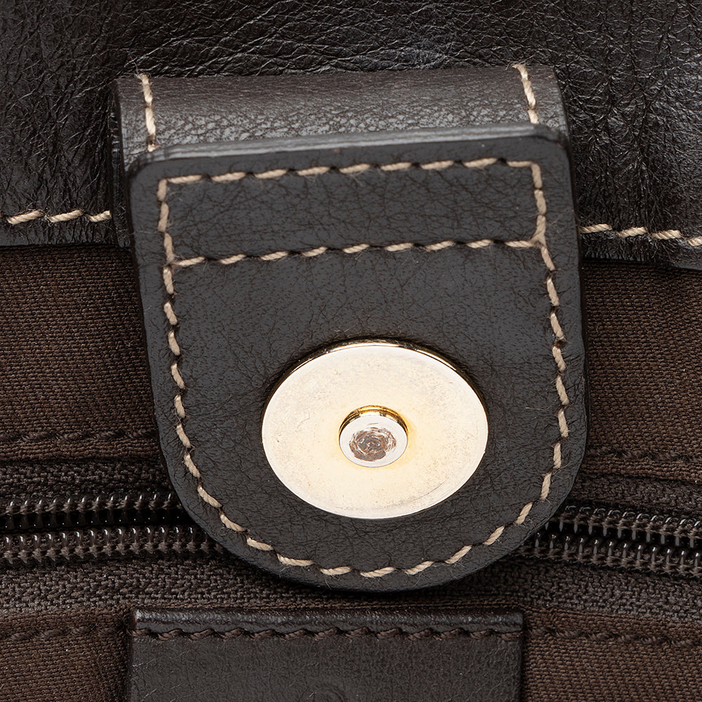 Gucci GG Canvas D Ring Medium Tote (SHF-21408)