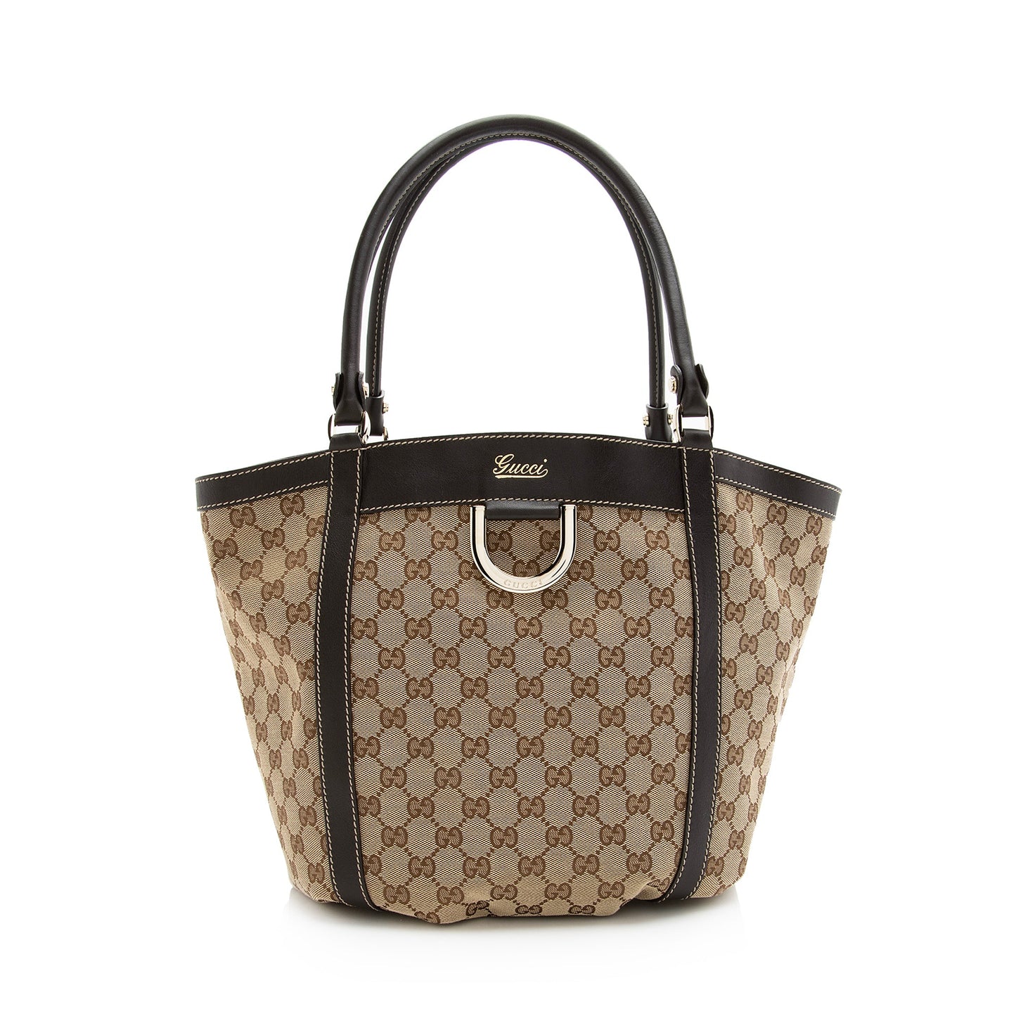 Gucci GG Canvas D Ring Medium Tote (SHF-22442)