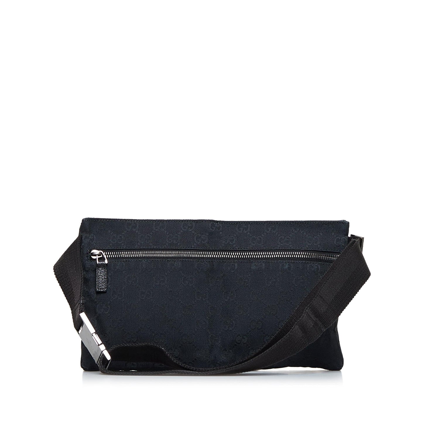 Gucci GG Canvas Double Pocket Belt Bag (SHG-jTXA2O)