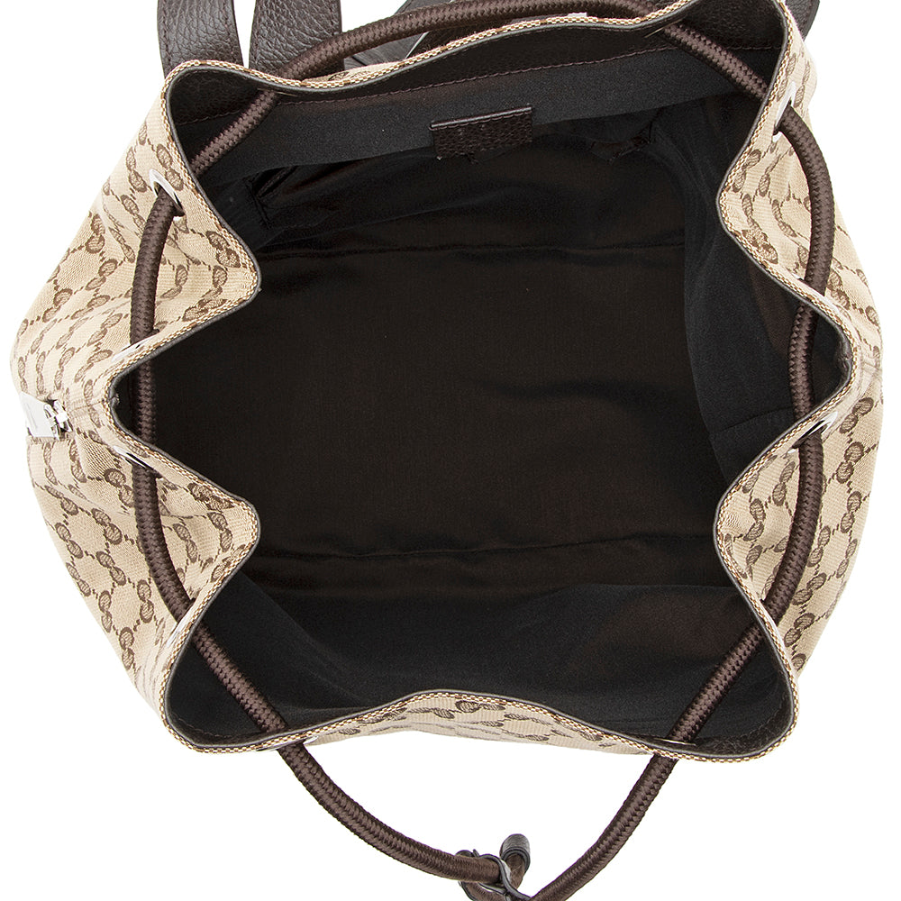 Gucci GG Canvas Drawstring Backpack (SHF-20125)