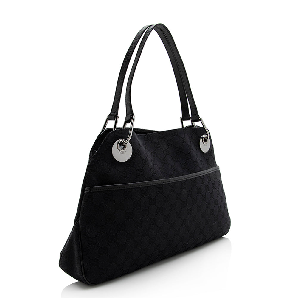Gucci GG Canvas Eclipse Medium Shoulder Bag (SHF-22051)
