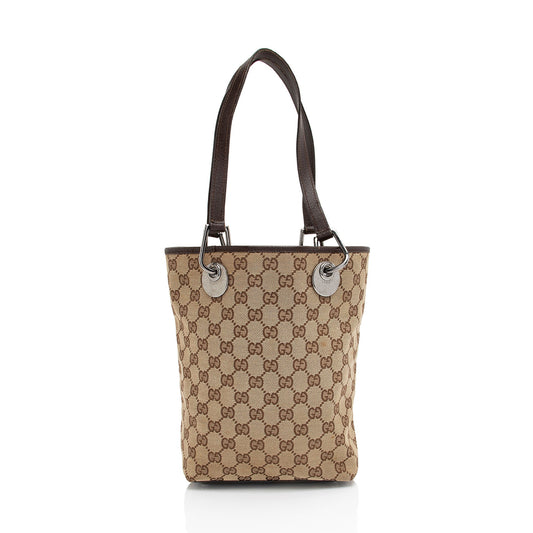 Gucci GG Canvas Eclipse N/S Small Tote (SHF-QqGTJE)