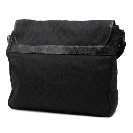 Gucci GG Canvas Flap Messenger Bag