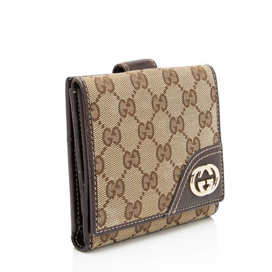 Gucci GG Canvas New Britt French Wallet