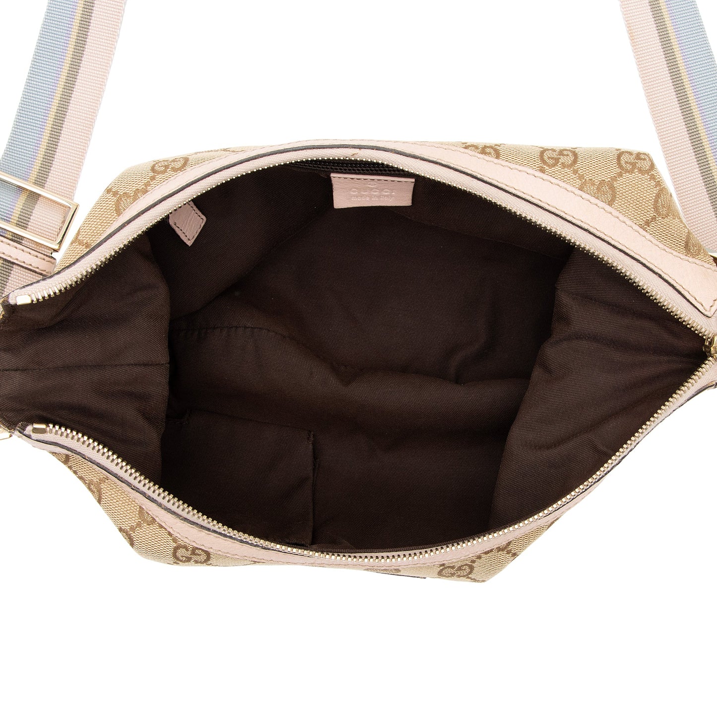 Gucci GG Canvas Half Moon Medium Messenger Bag (SHF-3lgdQ3)