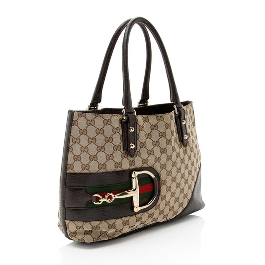 Gucci GG Canvas Hasler Medium Tote