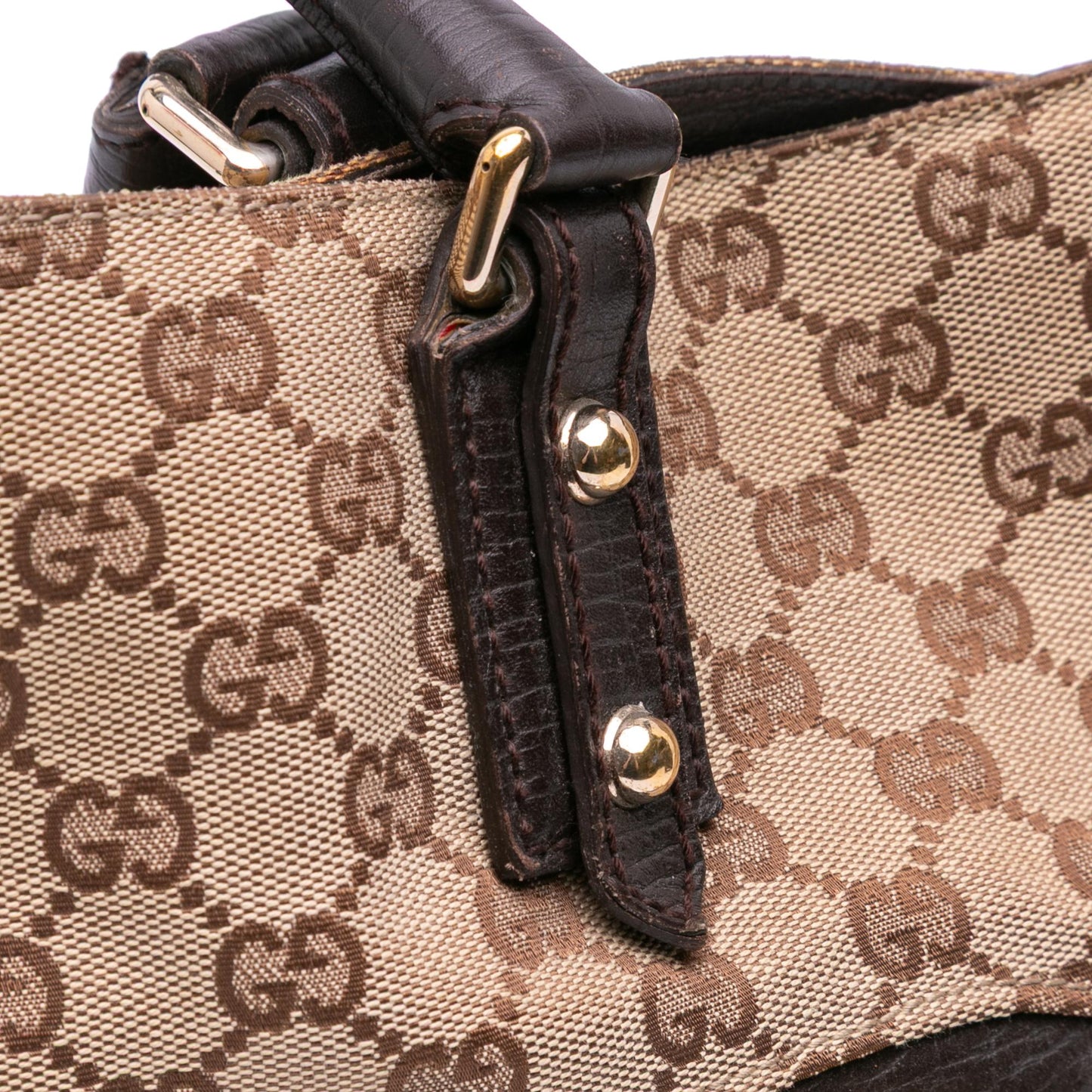Gucci GG Canvas Hasler Web Tote