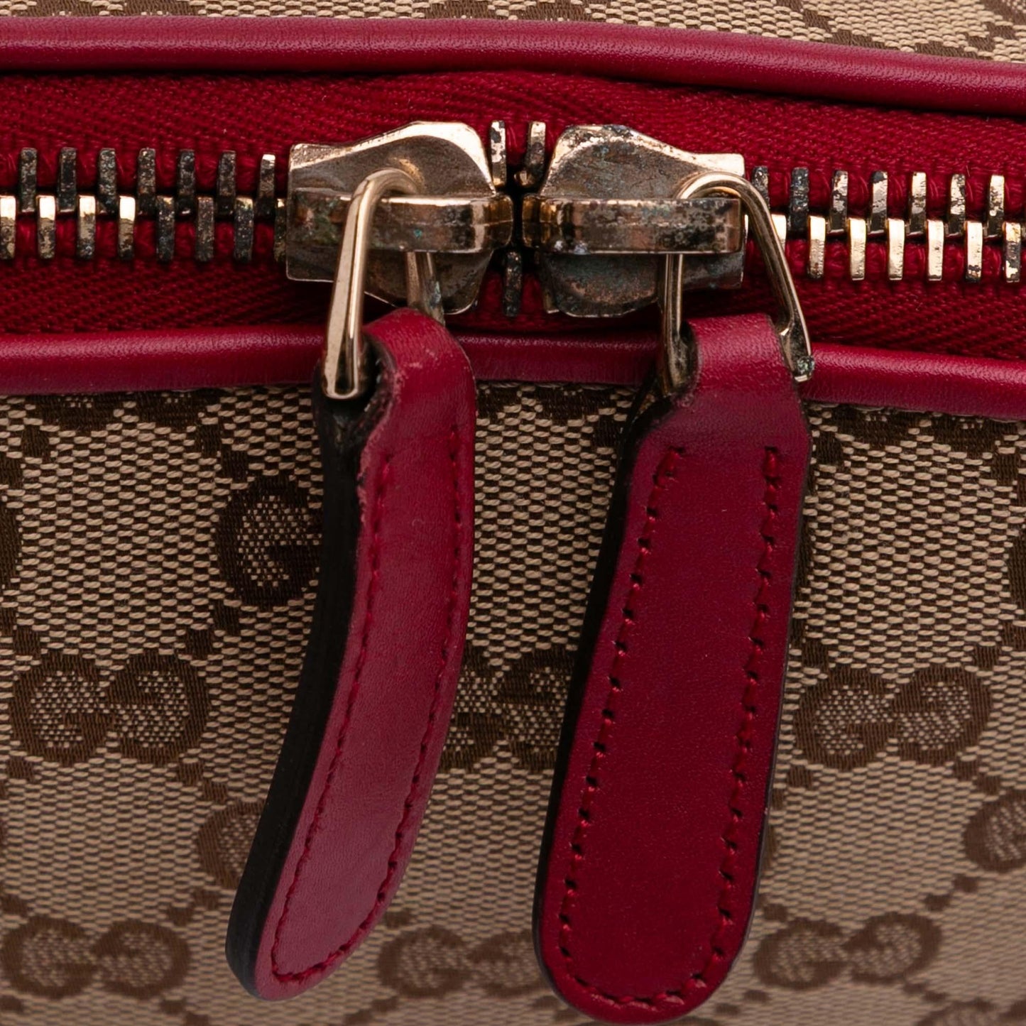 Gucci GG Canvas Heart Bit Satchel
