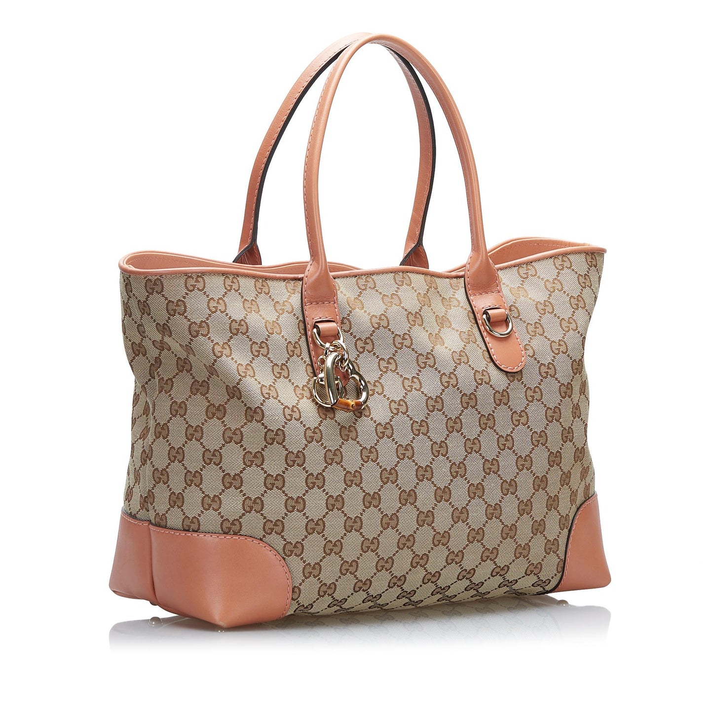Luxury Gucci GG Canvas Heart Bit Tote (SHG-3fnCTw)