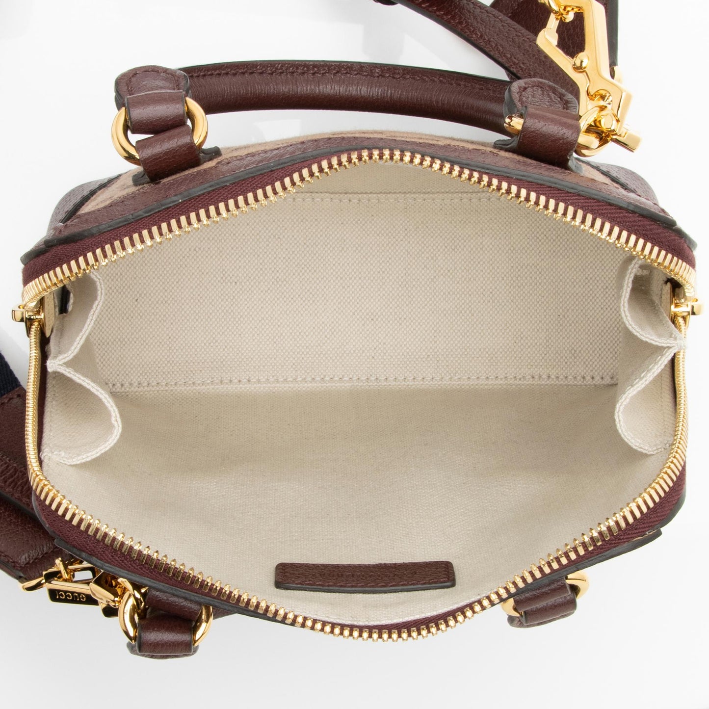 Gucci GG Canvas Horsebit 1955 Mini Top Handle Bag (SHF-23739)