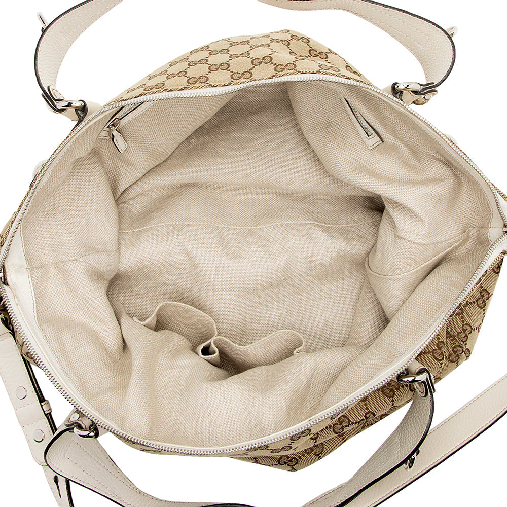 Gucci GG Canvas Icon Bit Large Tote (SHF-15131)