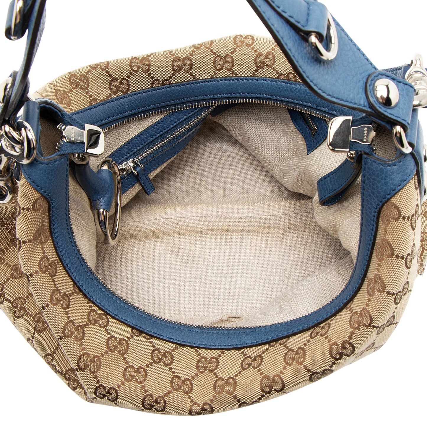 Gucci GG Canvas Icon Bit Medium Hobo