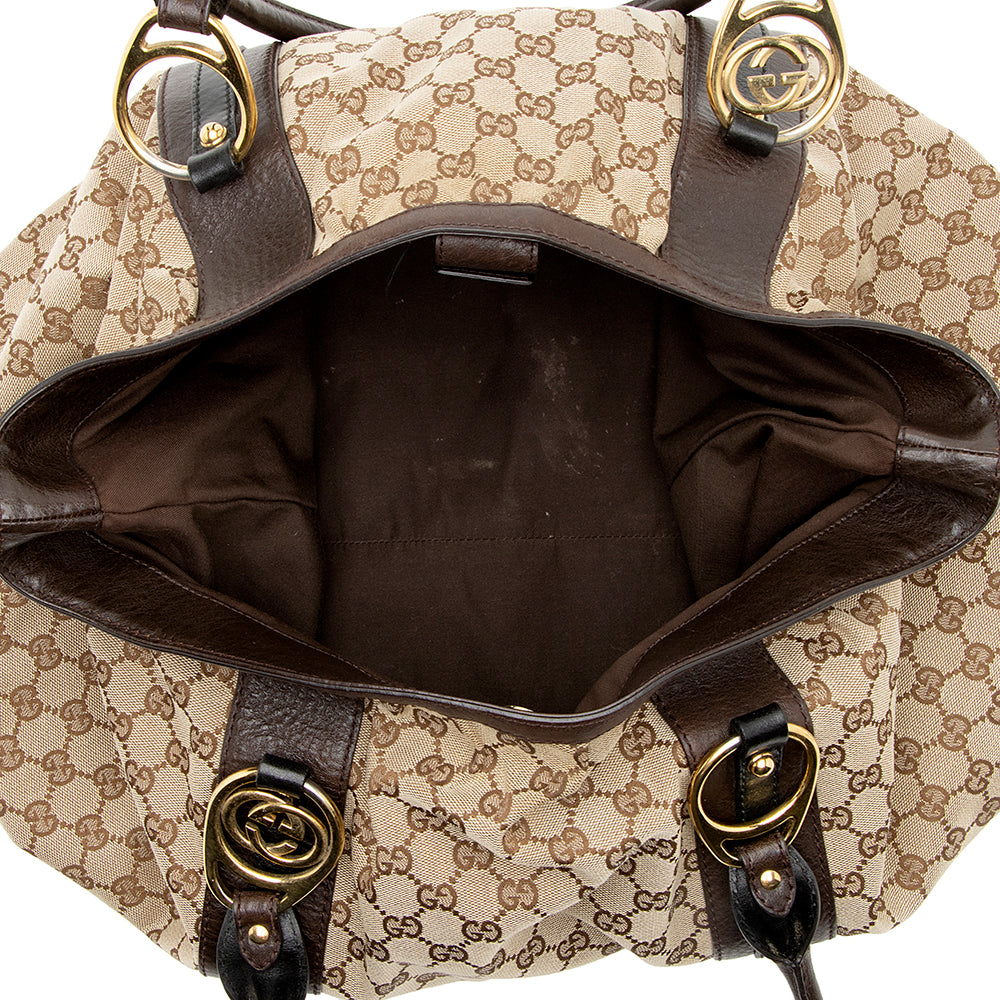 Gucci GG Canvas Interlocking Medium Tote - FINAL SALE (SHF-19043)
