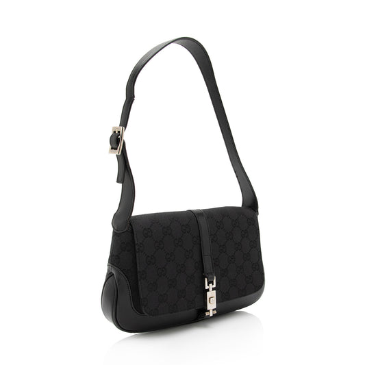 Gucci GG Canvas Jackie Small Shoulder Bag - FINAL SALE (SHF-gN3WT6)