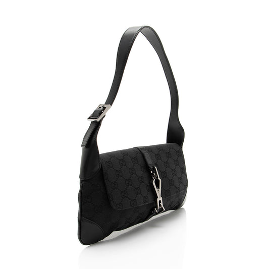 Gucci GG Canvas Jackie Small Shoulder Bag (SHF-e6LKFX)