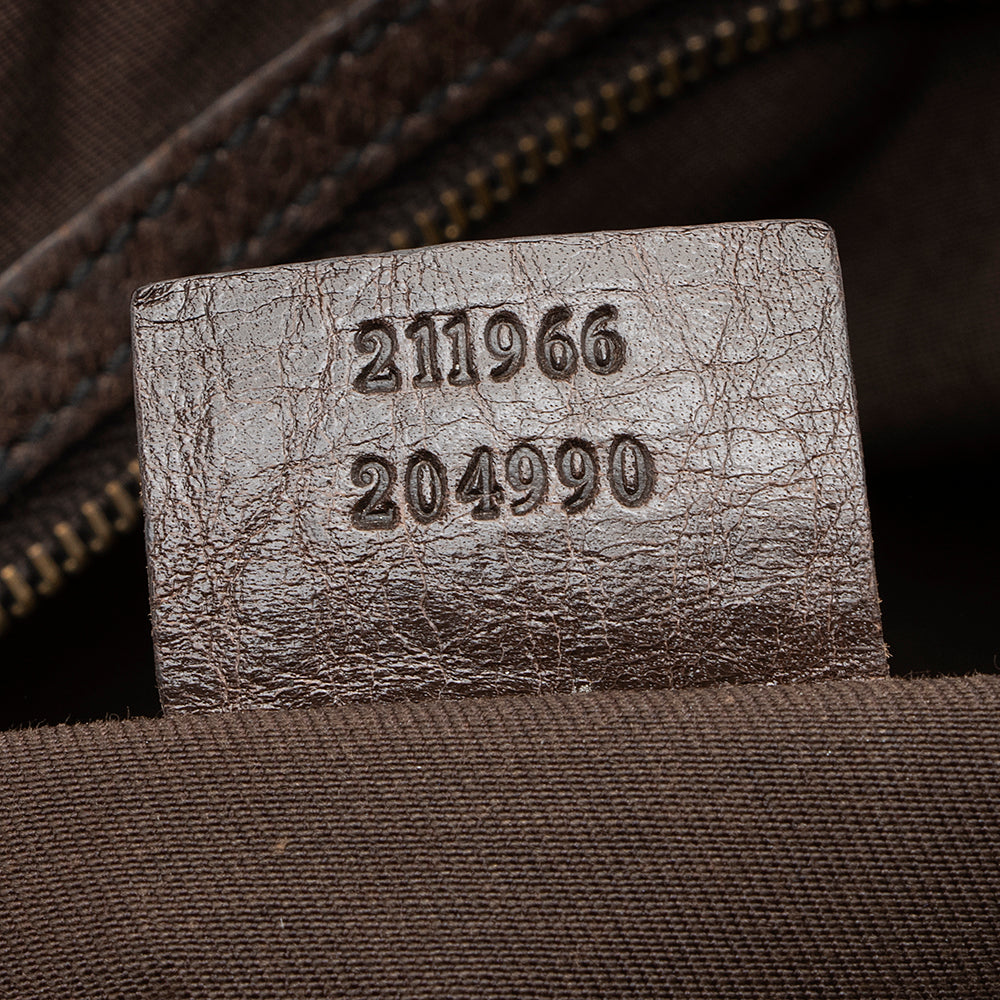 Gucci GG Canvas Jockey Medium Hobo (SHF-21770)