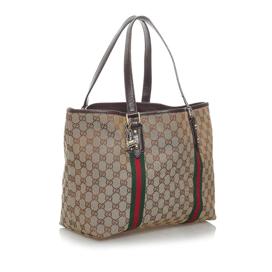 Gucci GG Canvas Jolicoeur Tote Bag (SHG-29464)