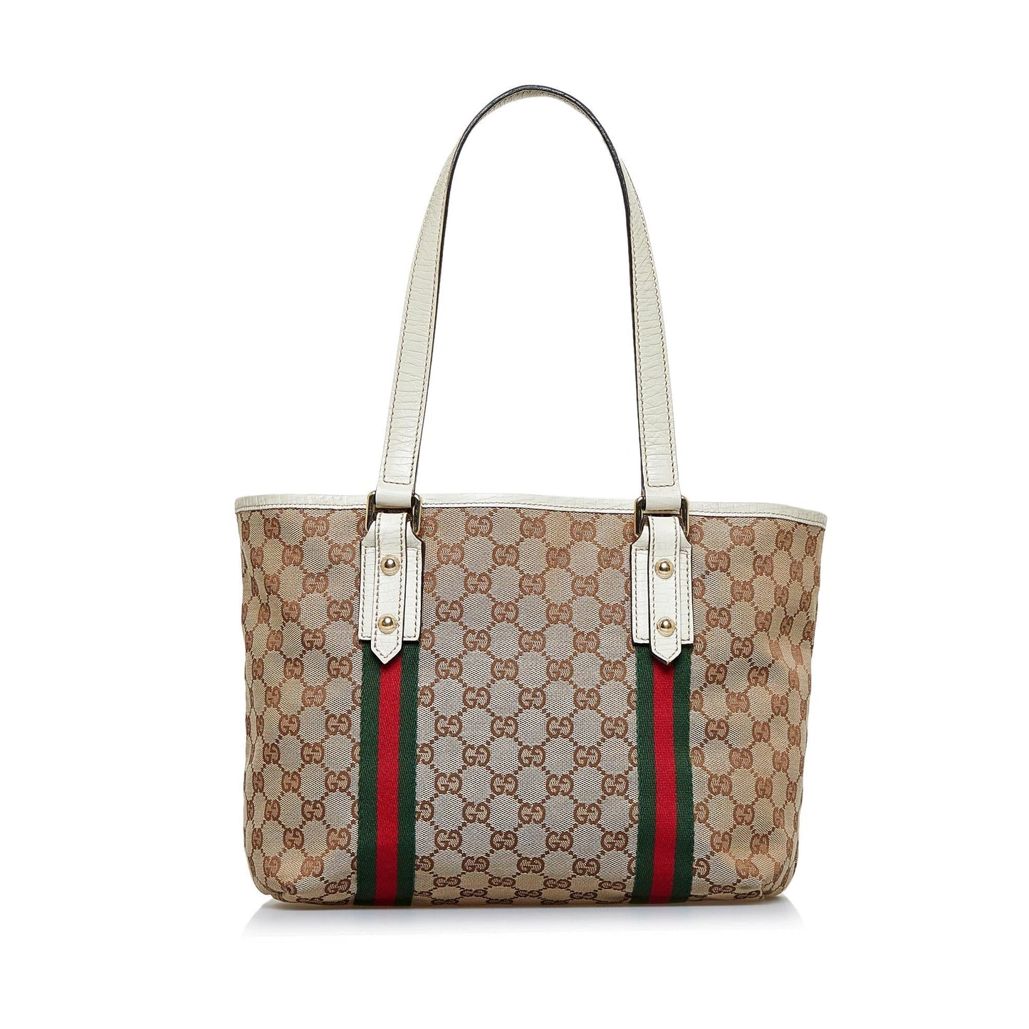 Luxury Gucci GG Canvas Jolicoeur Tote (SHG-KVNUBE)
