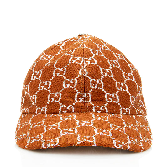 Gucci GG Canvas Lame Baseball Hat - Size XL (SHF-19082)