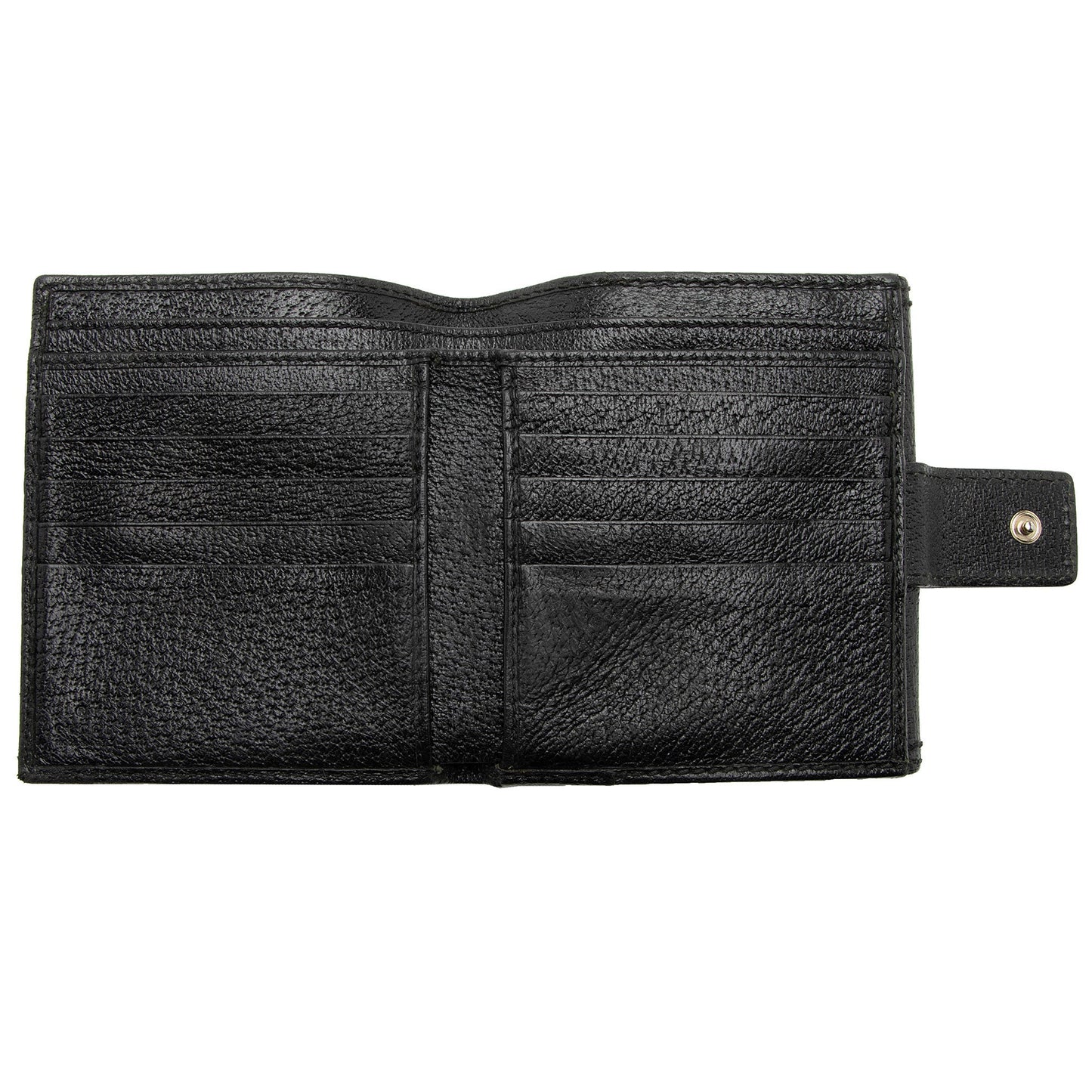 Gucci GG Canvas Leather Bamboo French Wallet (SHF-HzlezQ)