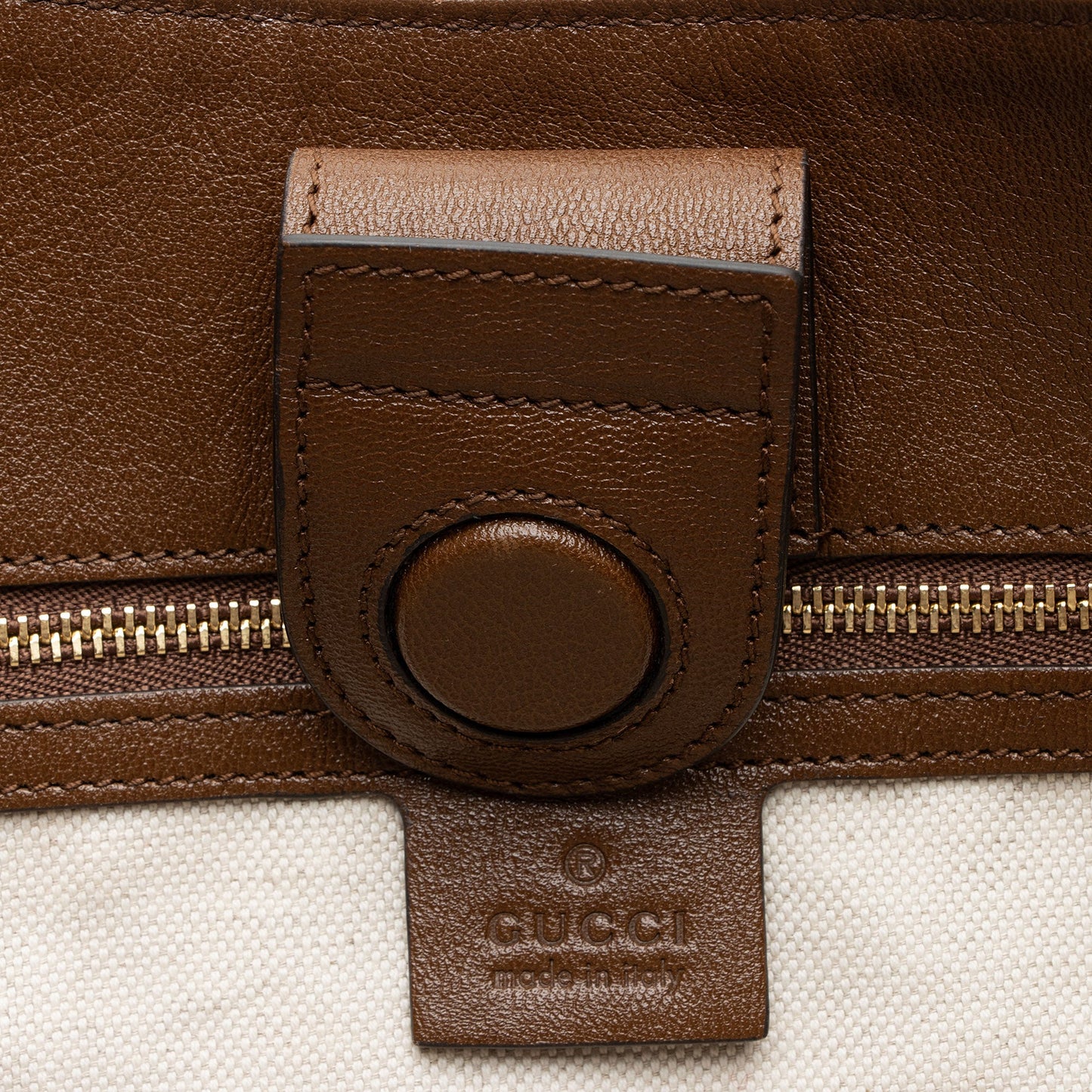 Gucci GG Canvas Leather Horsebit 1955 Tote