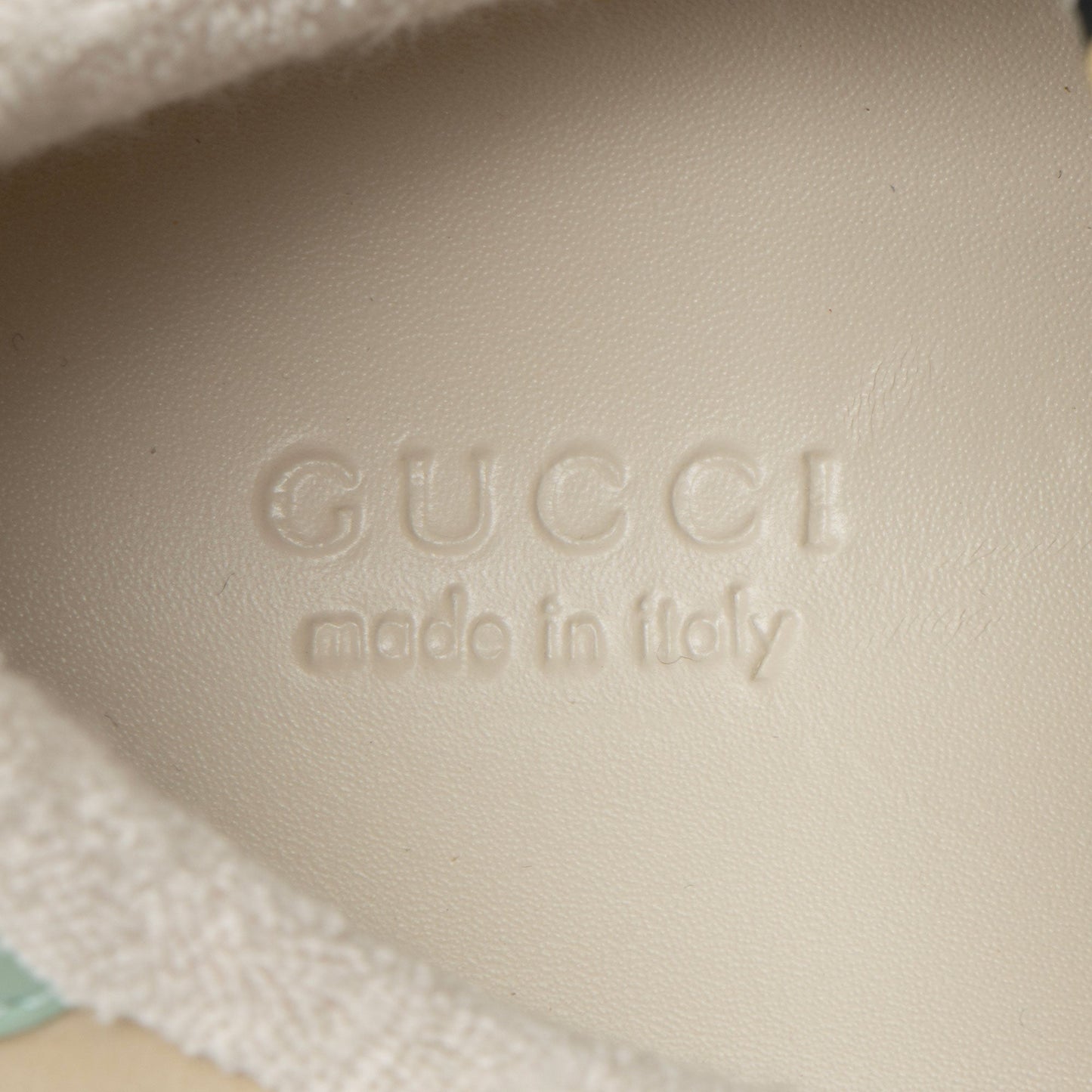 Gucci GG Canvas Leather Screener Sneakers - Size 8 / 38