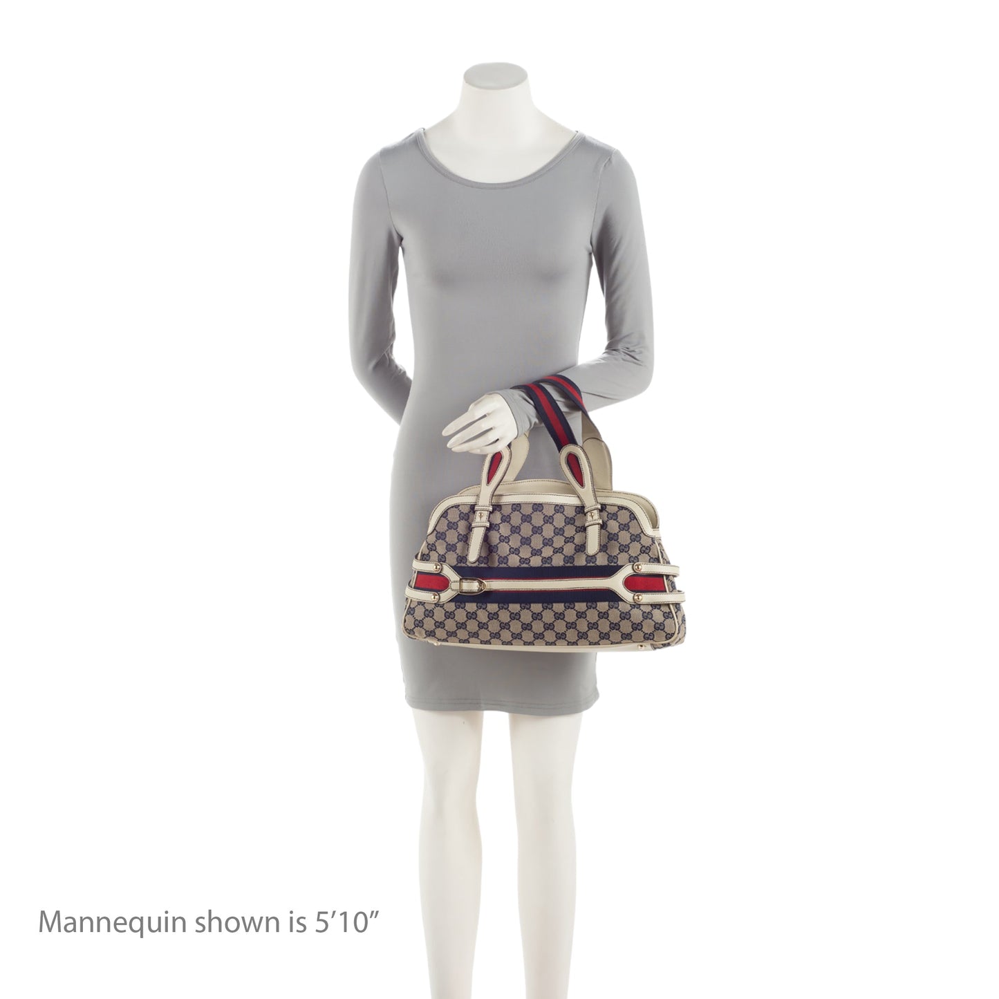 Gucci GG Canvas Leather Web Shoulder Bag (SHF-Syij4P)