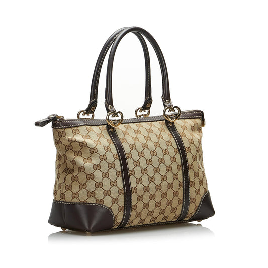 Luxury Gucci GG Canvas Lovely Tote Bag (SHG-AA236C)