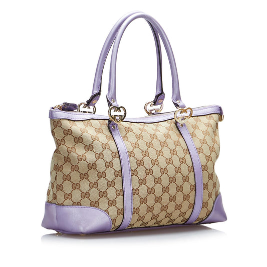 Luxury Gucci GG Canvas Lovely Tote Bag (SHG-7OVX1r)