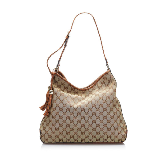 Gucci GG Canvas Marrakech Shoulder Bag (SHG-a9sICN)