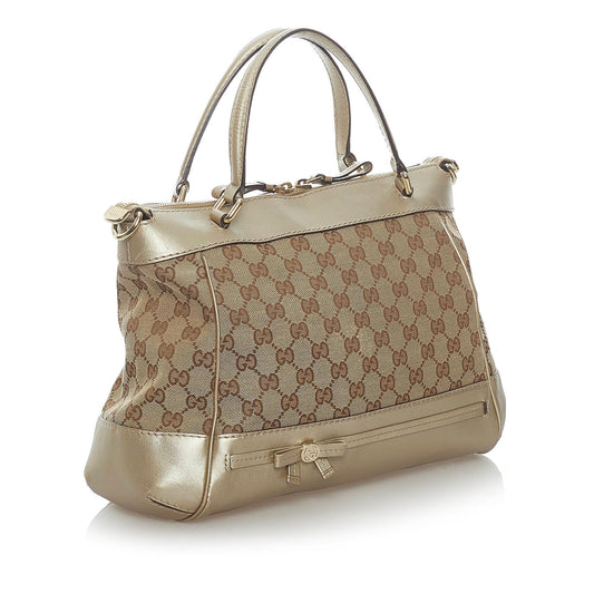 Gucci GG Canvas Mayfair Satchel (SHG-33075)