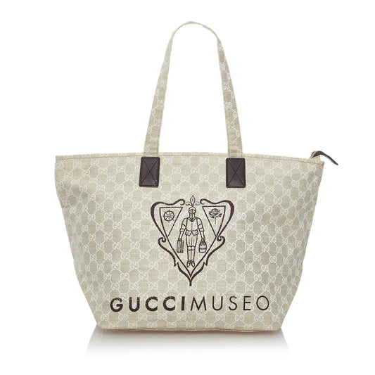 Gucci GG Canvas Museo Tote Bag (SHG-29843)