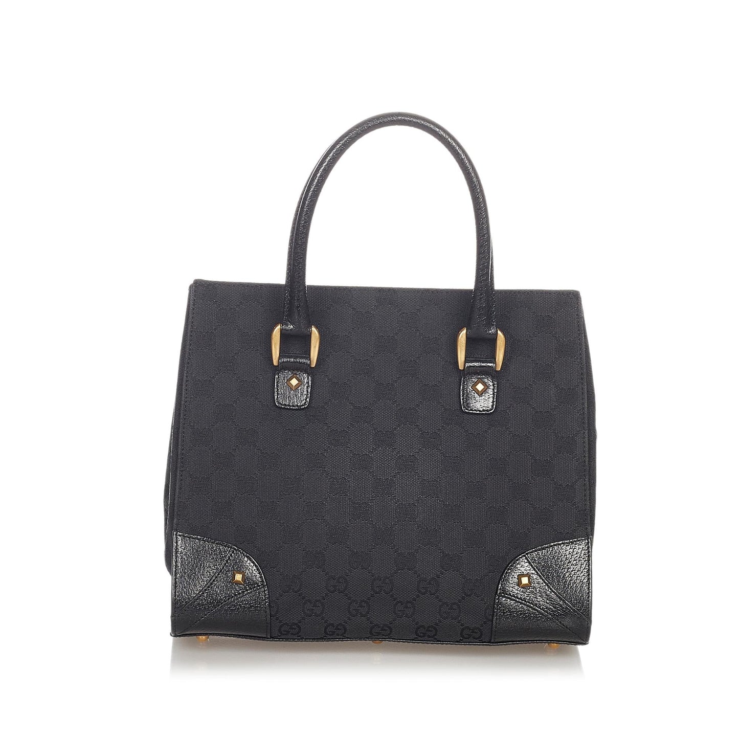Gucci GG Canvas Nailhead Handbag (SHG-23804)