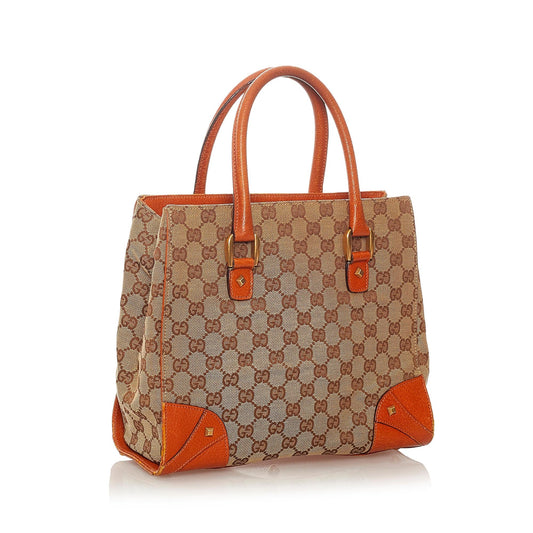 Gucci GG Canvas Nailhead Handbag (SHG-27264)