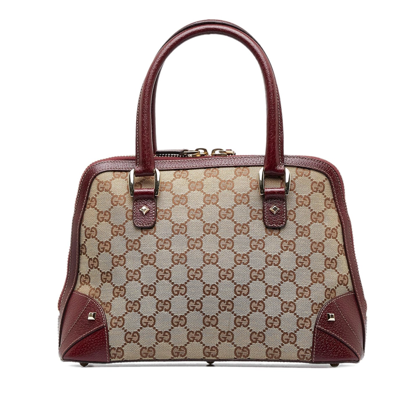 Gucci GG Canvas Nailhead Handbag (SHG-CKf7Dk)