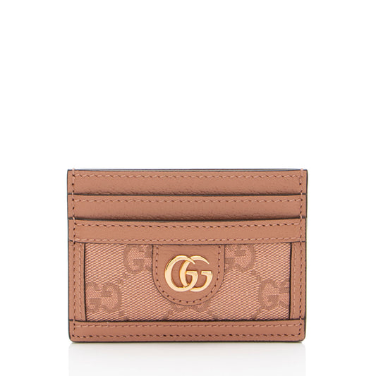 Gucci GG Canvas Ophidia Card Holder (SHF-4nwTts)