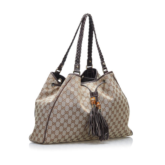 Luxury Gucci GG Canvas Peggy Tote (SHG-WItI8D)