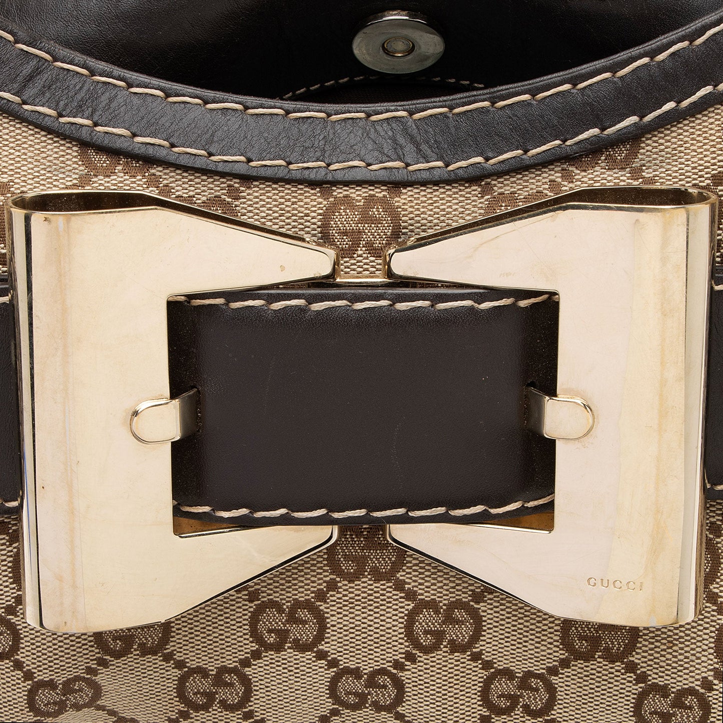 Gucci GG Canvas Queen Medium Hobo (SHF-ZWYQV0)