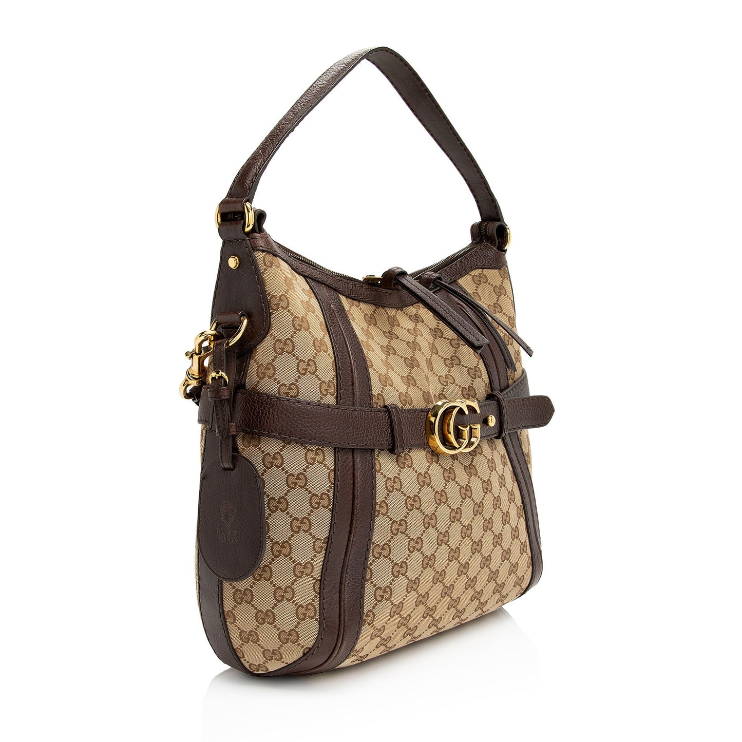 Gucci GG Canvas Running Medium Hobo (SHF-kbbOCL)