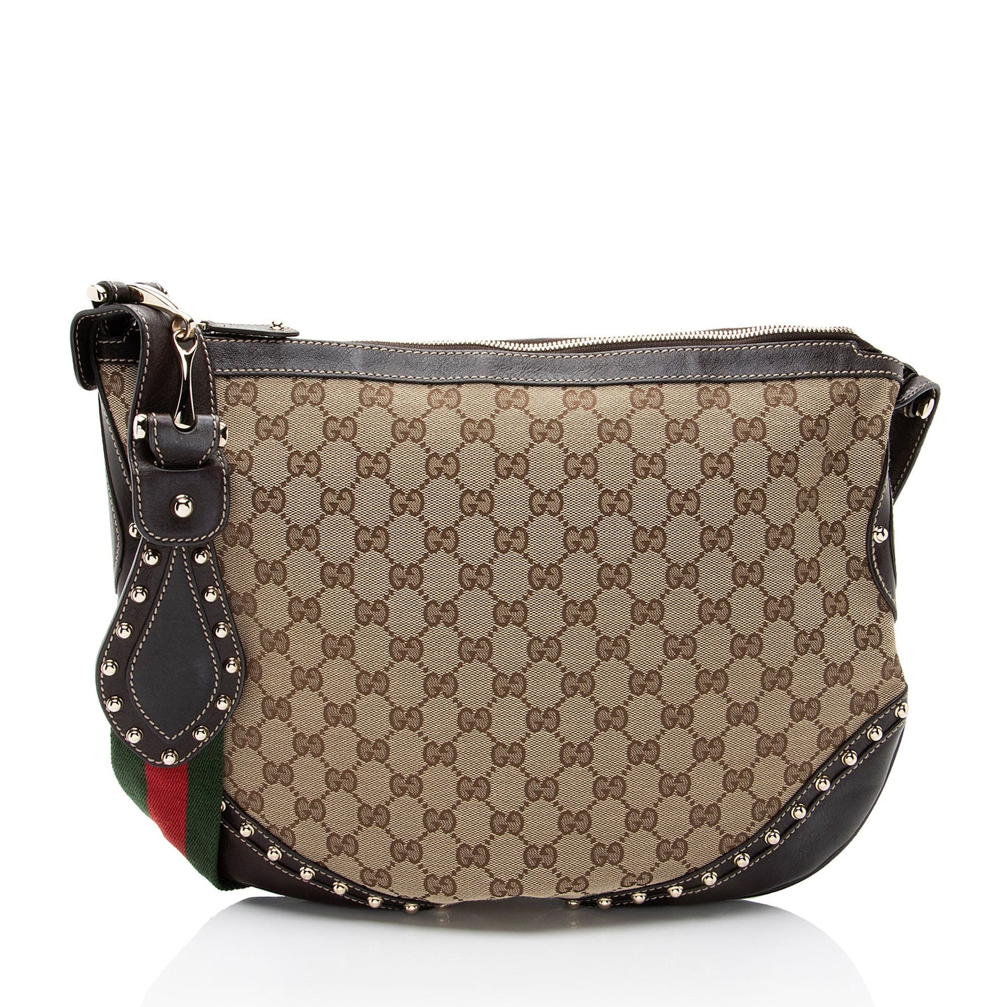 Gucci GG Canvas Studded Pelham Medium Messenger