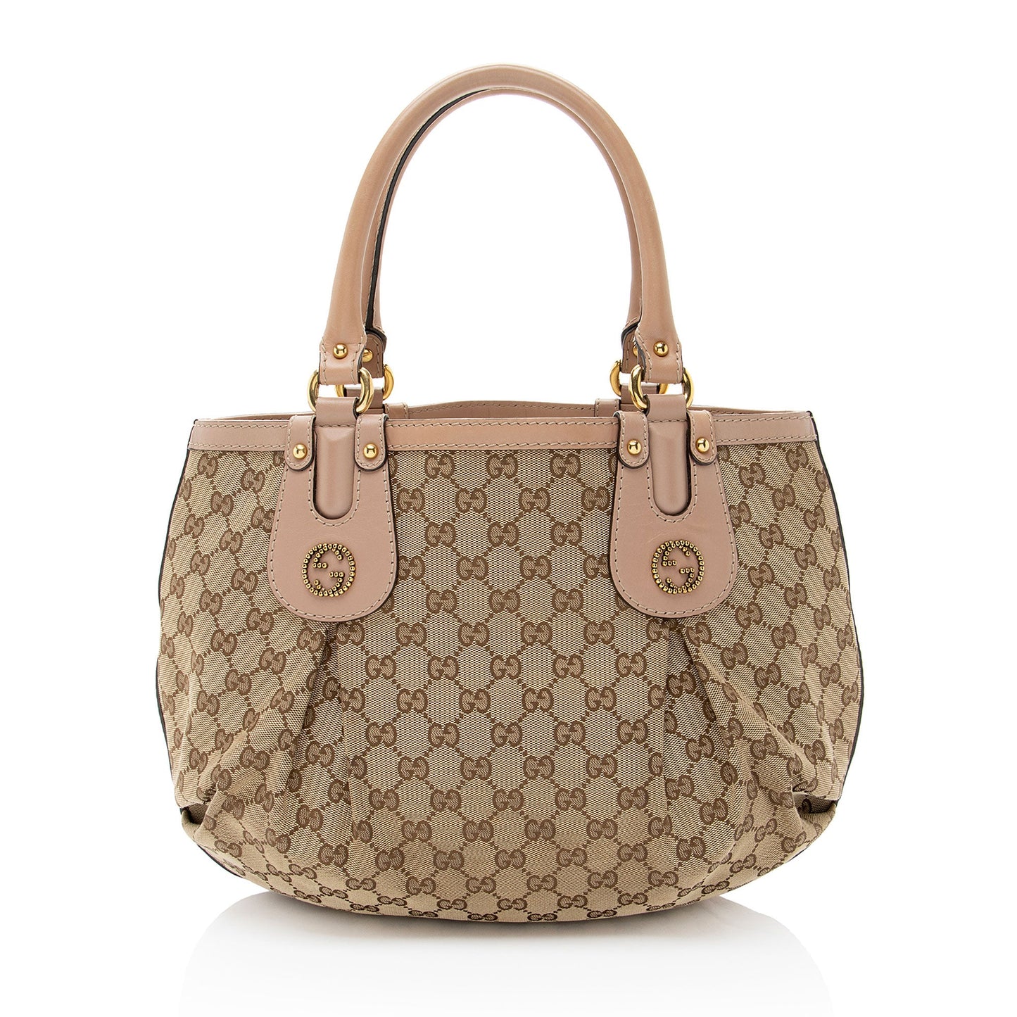 Gucci GG Canvas Studded Scarlett Medium Tote
